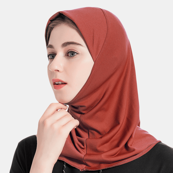 Hijab Scarf Women Solid Crystal Hemp - MRSLM