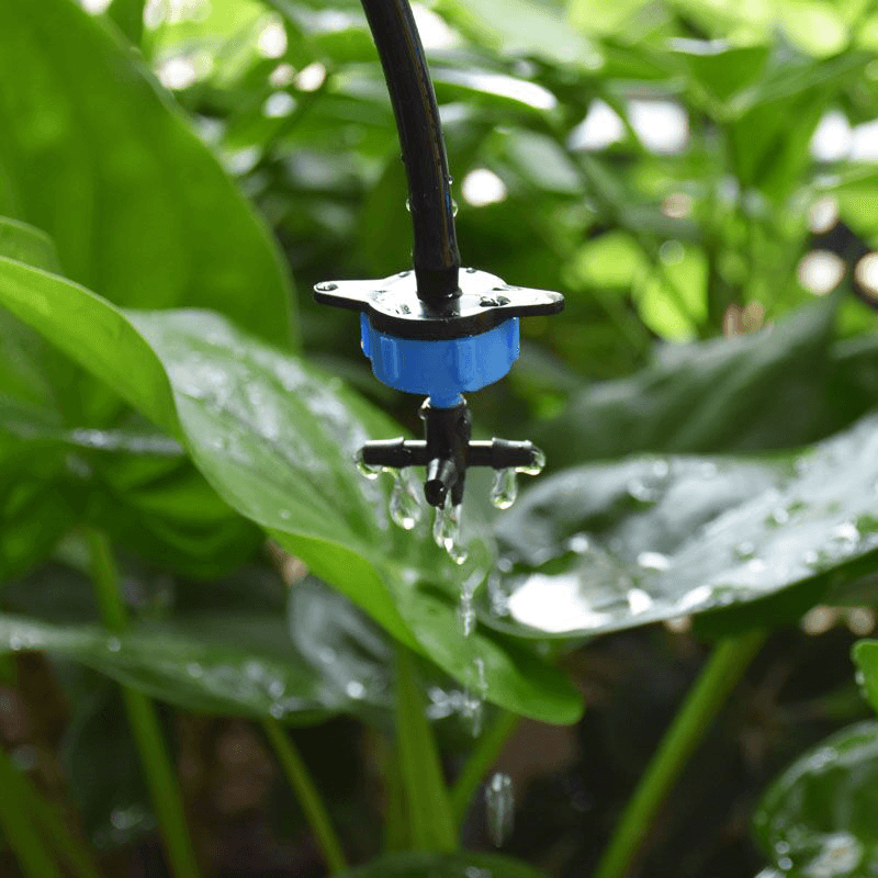 20 Set 8L Arrow Drip Irrigation System 4-Way Micro Flow Dripper Potted Plants with Greenhouse - MRSLM