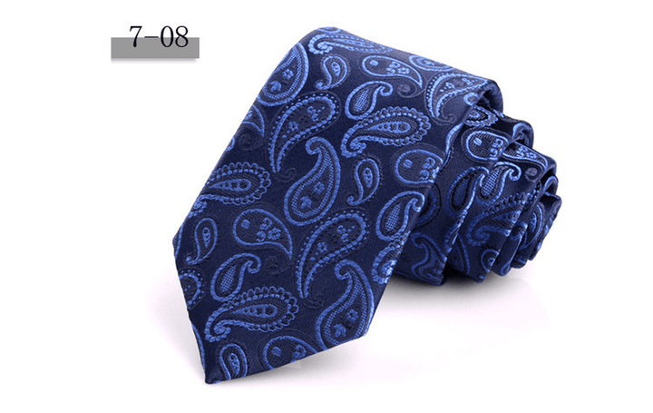 New Men'S 7Cm Striped Business Formal Tie - MRSLM