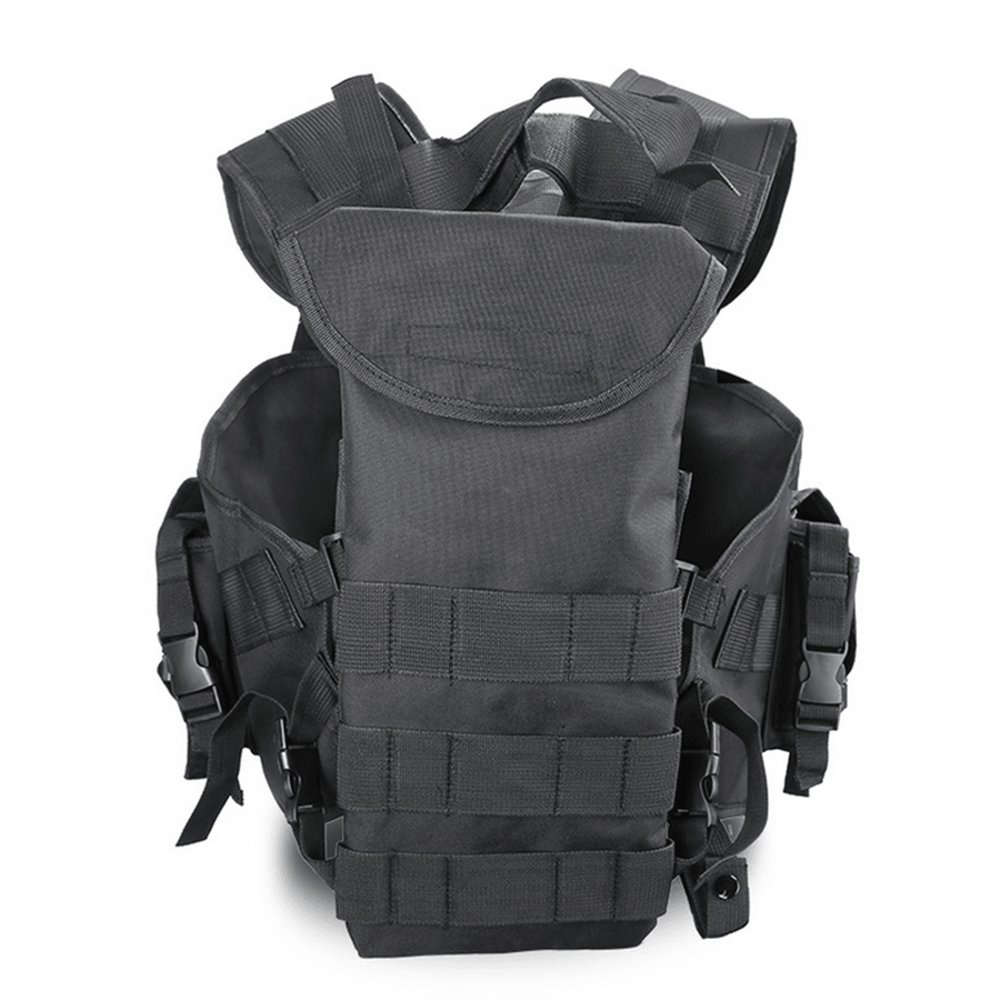 Nylon Camouflage Multi Pocket Tactical Vest Outdoor Hiking Army CS Field Protection Waistcoat - MRSLM