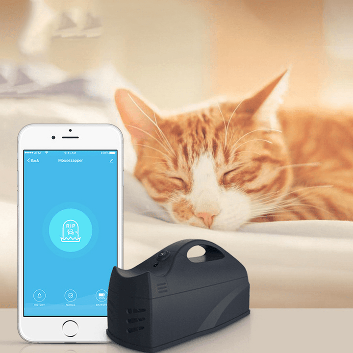 Smart Home Wifi Mouse Catcher Smart Wireless Sensor Bait Shock Zapper for Mobile APP Control Trap Works Support Smart Life App - MRSLM