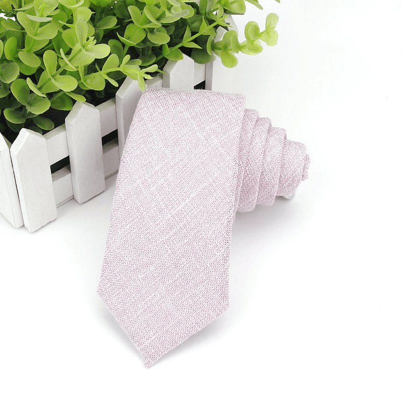 Men'S Neckties Wholesale Super Narrow Spot Imitation Wool 6Cm - MRSLM