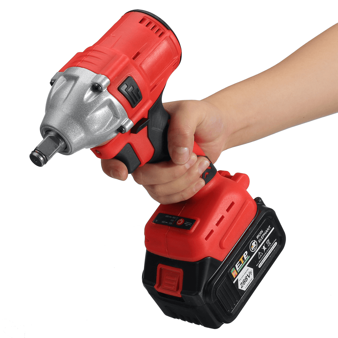 440N.M 2 in 1 Cordless Brushless Electric Impact Wrench Driver Socket Screwdriver W/ None/1/2 Battery for Makita - MRSLM