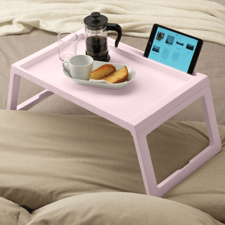 Portable Foldable Plastic Laptop Desk Stand Lapdesk Computer Notebook Multi-Functional Bed Sofa Breakfast Tray Table Office Serving Table - MRSLM