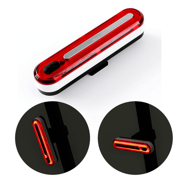 XANES® TL40 37G Lightweight Waterproof Rechargeable Bike Tail Light Bicycle Warning Light for Night Safe Riding - MRSLM