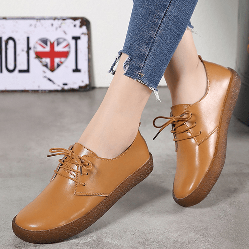 Soft Casual Flat Loafers in Leather - MRSLM
