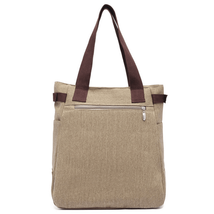 Women Canvas Star Tote Handbags Casual Shoulder Bags Capacity Shopping Bags - MRSLM
