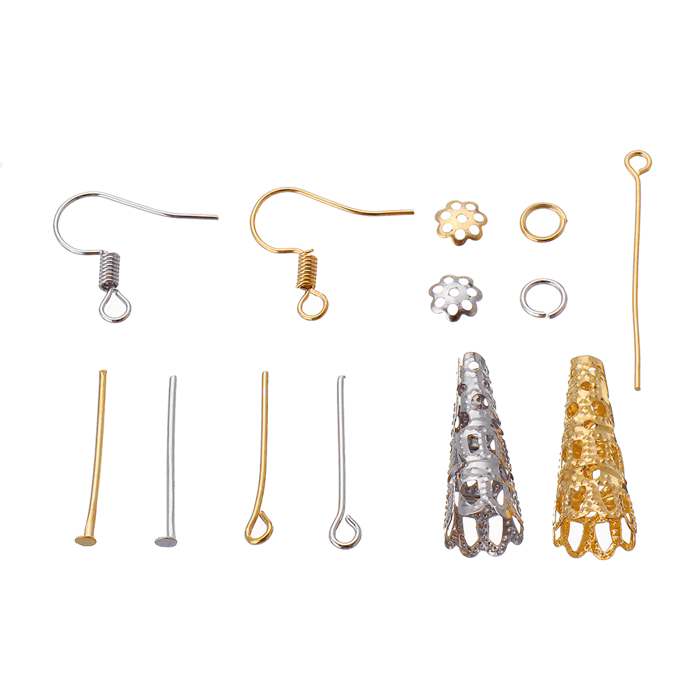 760Pcs/Set Jewelry Making Kit DIY Earring Findings Hook Pins Mixed Handcraft Accessories - MRSLM