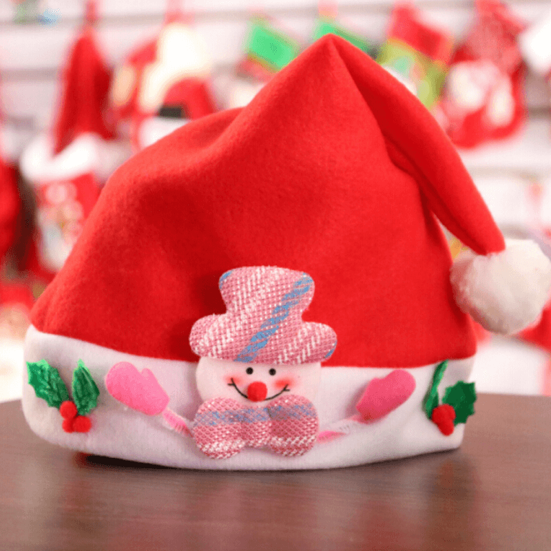 Lovely Children Baby Christmas Santa Claus Hat Santa Claus Elk Snowman Festival Party Xmas Decoration - MRSLM