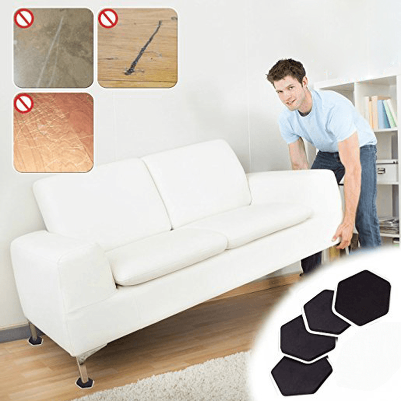 4Pcs Furniture Moving Sliders Mover Pads Moving Furniture Gliders Hardwood Floor Protectors Carpet Flooring Coaster Furniture Protector - MRSLM