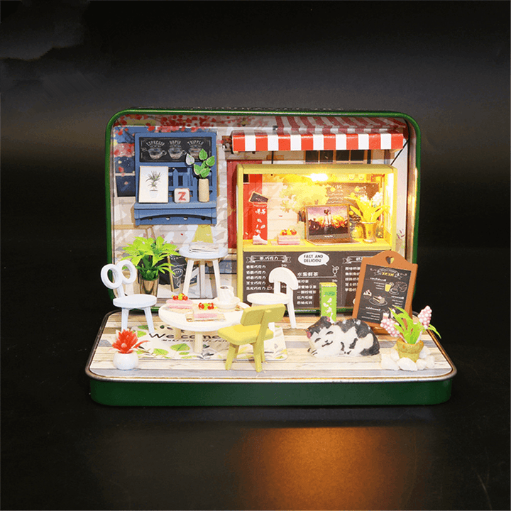 DIY Assembled Cottage Summer Theater Kids Toys Birthday Gift Doll House - MRSLM
