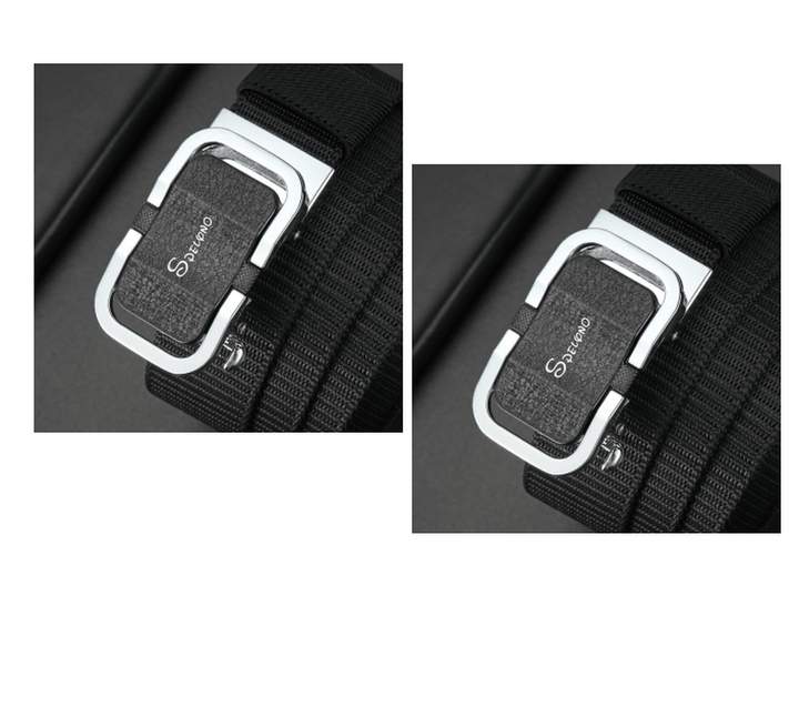 Toothless Automatic Buckle Belt Nylon Canvas Belt Outdoor Casual Pants Belt - MRSLM