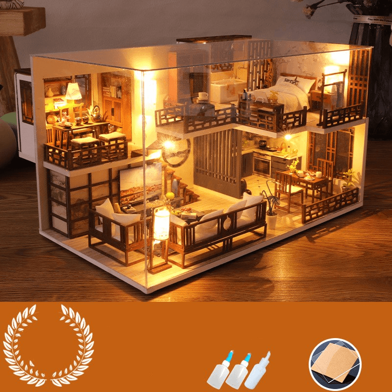 Handmade House Model Wind Assembled Villa - MRSLM