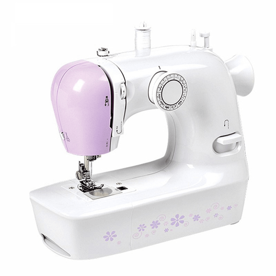 Mini Desktop Portable Electric Sewing Machine 12 Stitches Household DIY Clothes - MRSLM