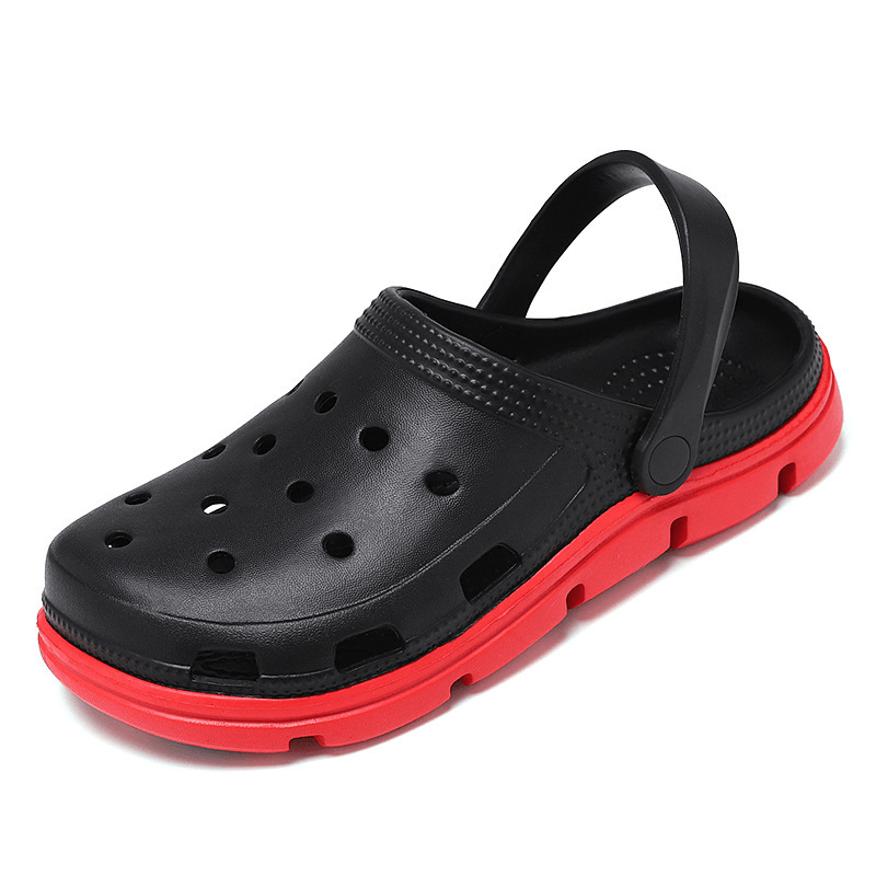 Men Hollow Out Brief Lightweight Soft Sole Cushioned Sandals Casual Slippers - MRSLM
