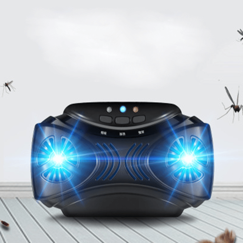 Ultrasonic Animal Repeller Portable Mice Insect Repellent USB Electronic Mosquito Killer Sound Light Combined Drive - MRSLM