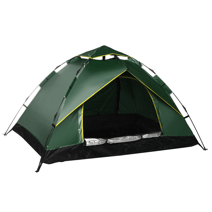 3-4 People Family Camping Tent Automatic Instant Sunshade Waterproof Awning Hiking Travel Fishing - MRSLM