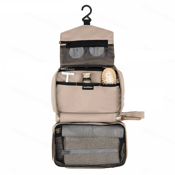 Naturehike Travel Wash Bag Foldable Cosmetic Bag Outdoor Camping Business TPU Waterproof Storage Bag - MRSLM