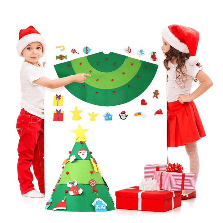 DIY Christmas Tree Ornaments Home Decorations Educational Toys Gifts for Kids - MRSLM