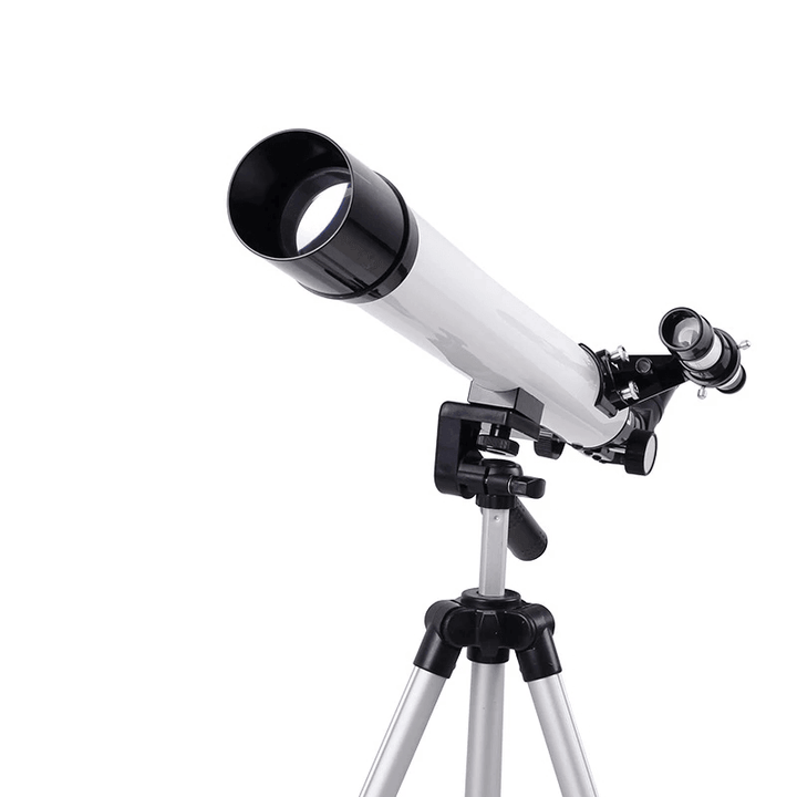 125X Refractive Astronomical Telescope with Tripod Kids 360° Surround Outdoor Monocular Children Refractive Astrophile Space Observation Tool - MRSLM