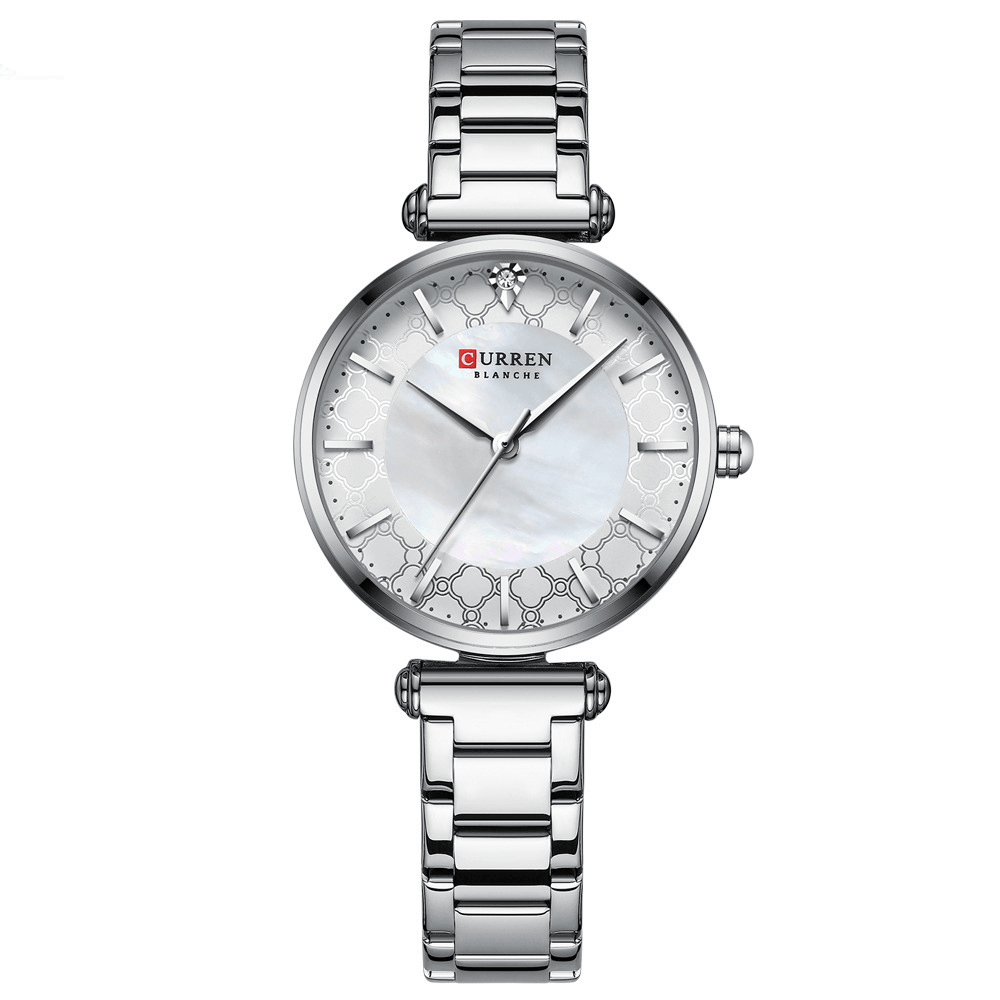 CURREN 9072 Waterproof Casual Style Ladies Wrist Watch Stainless Steel Band Quartz Watches - MRSLM