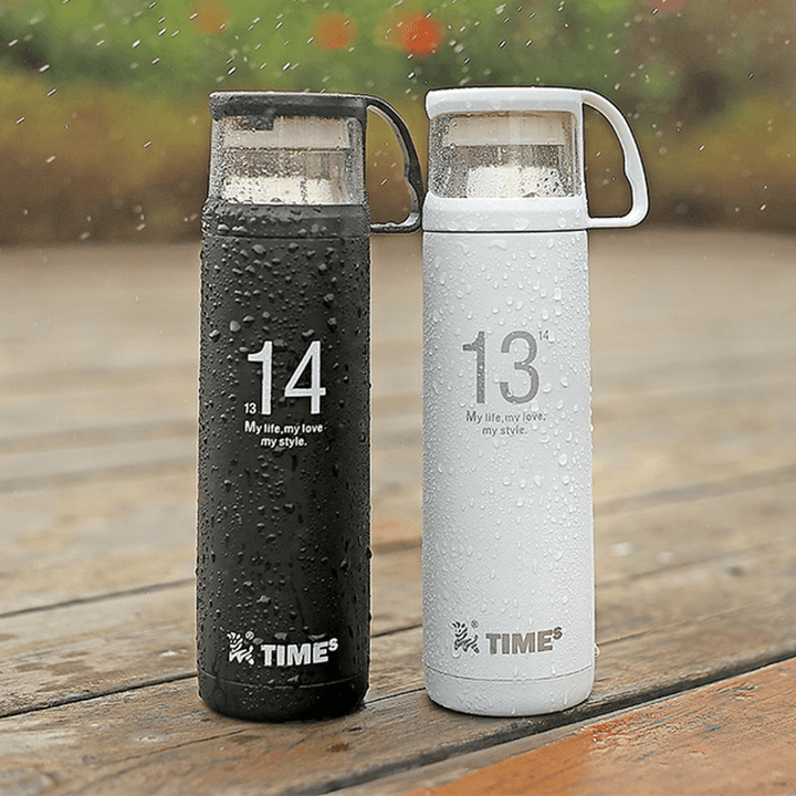 1314 Lovers Cup Stainless Steel Vacuum Flask Thermos Cup Portable Travel Mug - MRSLM
