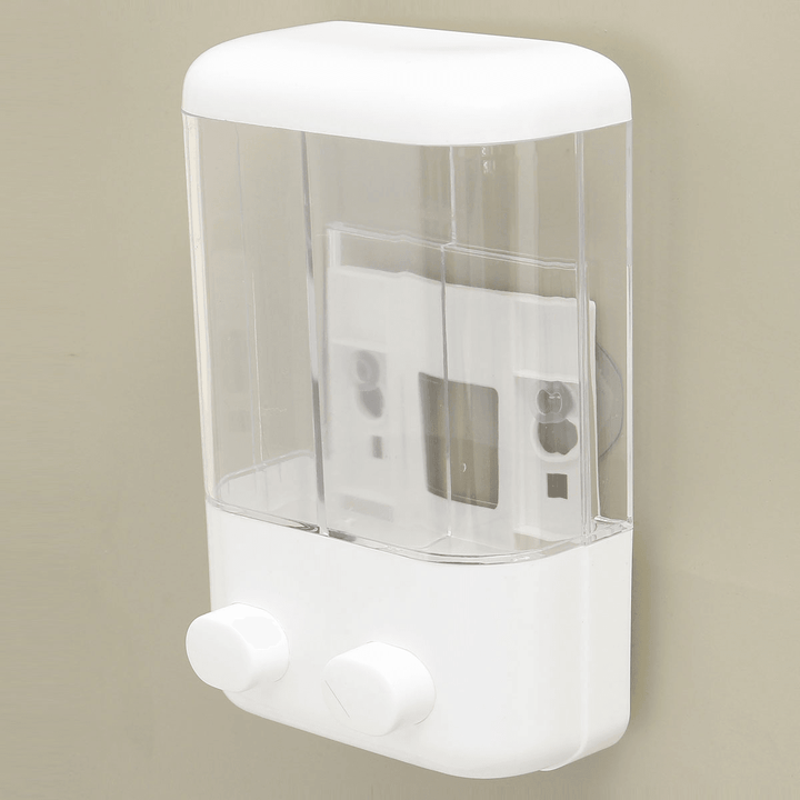 Bathroom Wall Mounted Manual Soap Dispenser Liquid Foam Lotion Shampoo Shower Gel Bottle - MRSLM