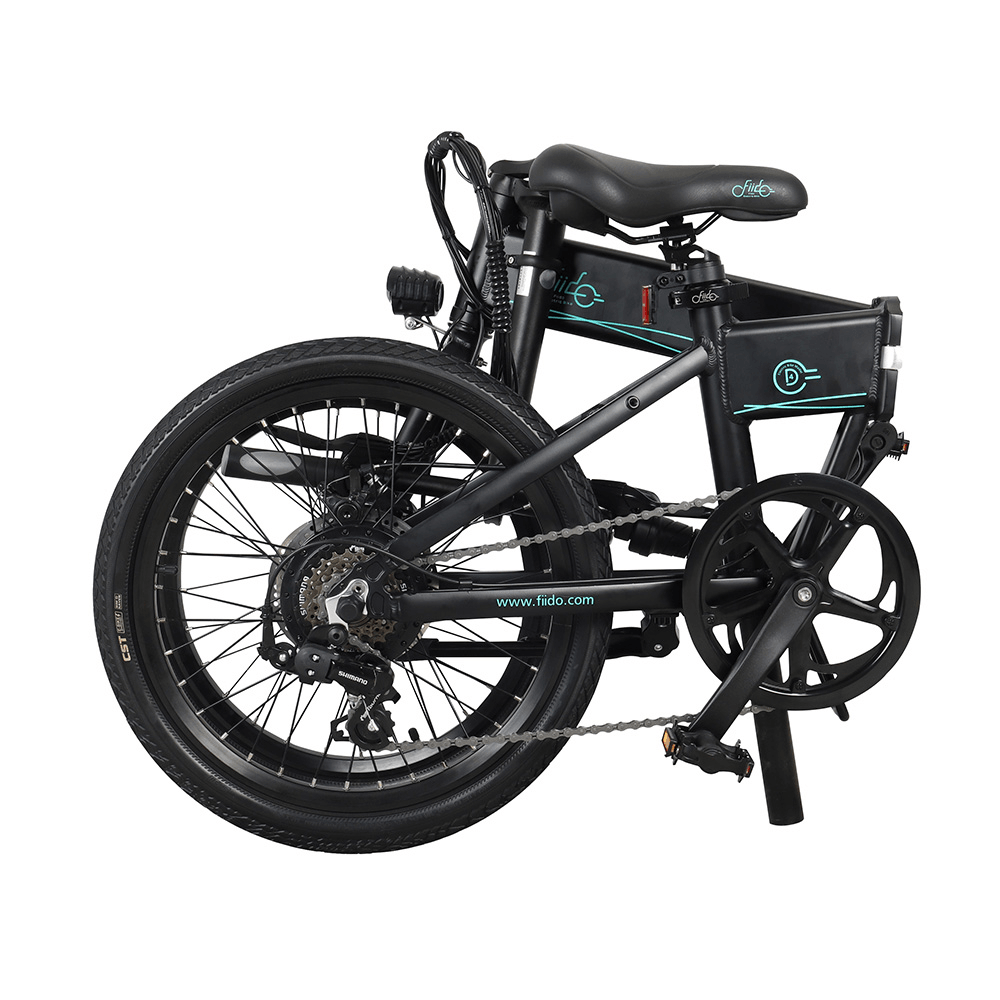 [US Direct] FIIDO D4S 10.4Ah 36V 250W 20 Inches Folding Moped Bicycle 25Km/H Top Speed 80KM Mileage Range Electric Bike US Plug - MRSLM