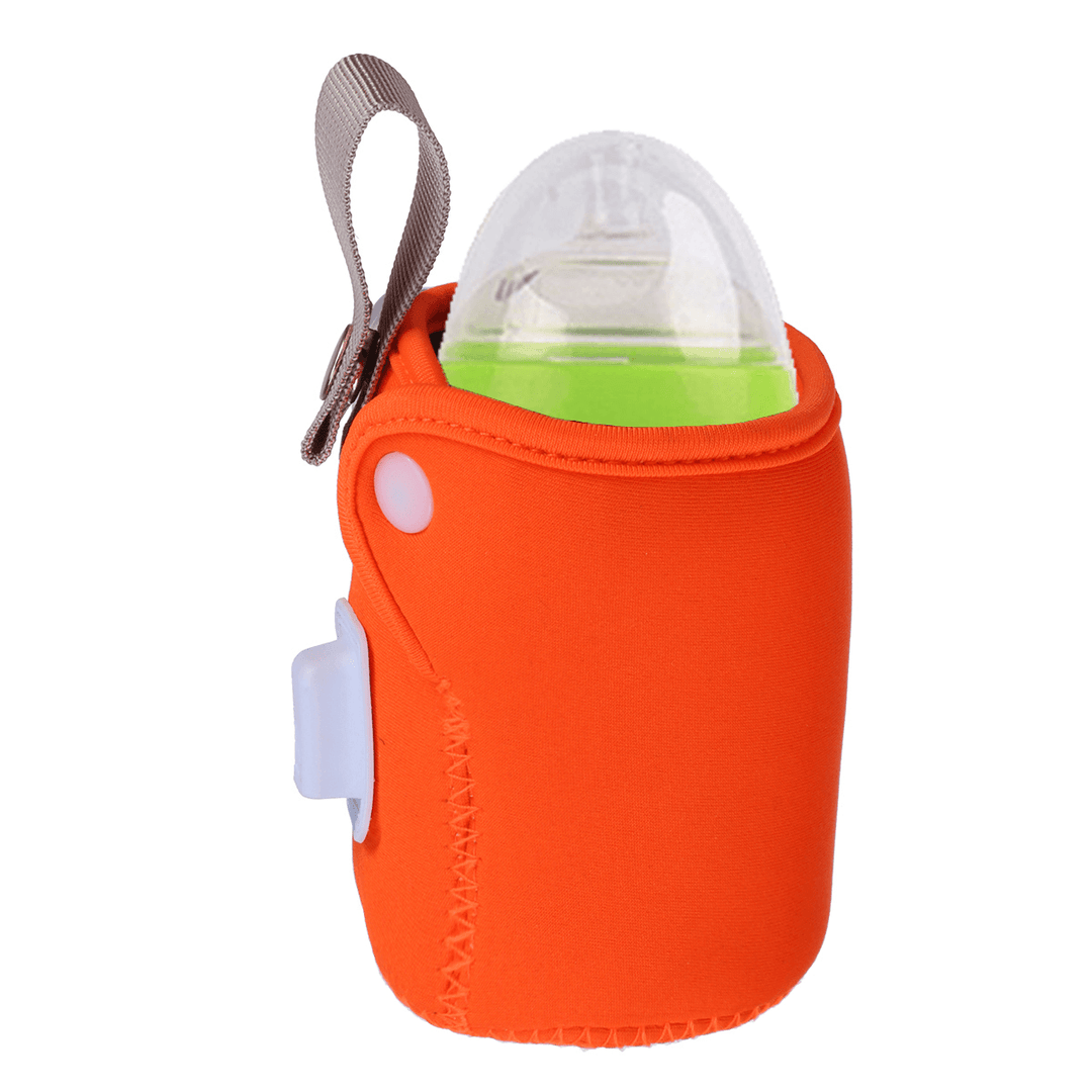USB Baby Bottle Warmer Portable Warmer Infant Feeding Bottle Heated Cover Thermostat Heater - MRSLM