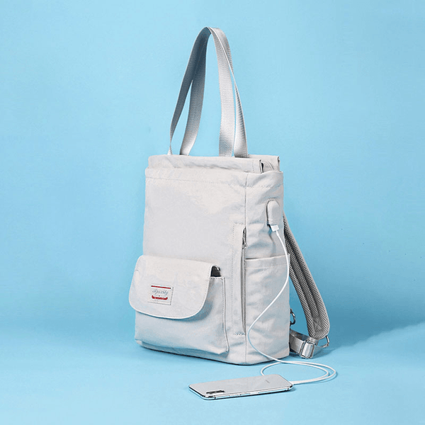 Women Waterproof Multi-Carry Student School Bag Laptop Bag Backpack - MRSLM