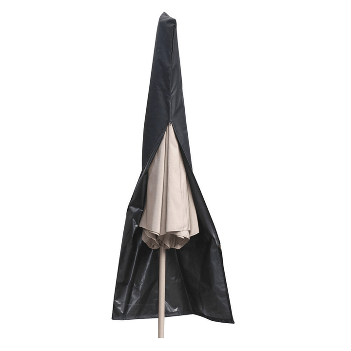 Outdoor Waterproof Patio Umbrella Canopy Cover Shade Protective Sunshade Sun Shelter Shed Zipper Bag - MRSLM