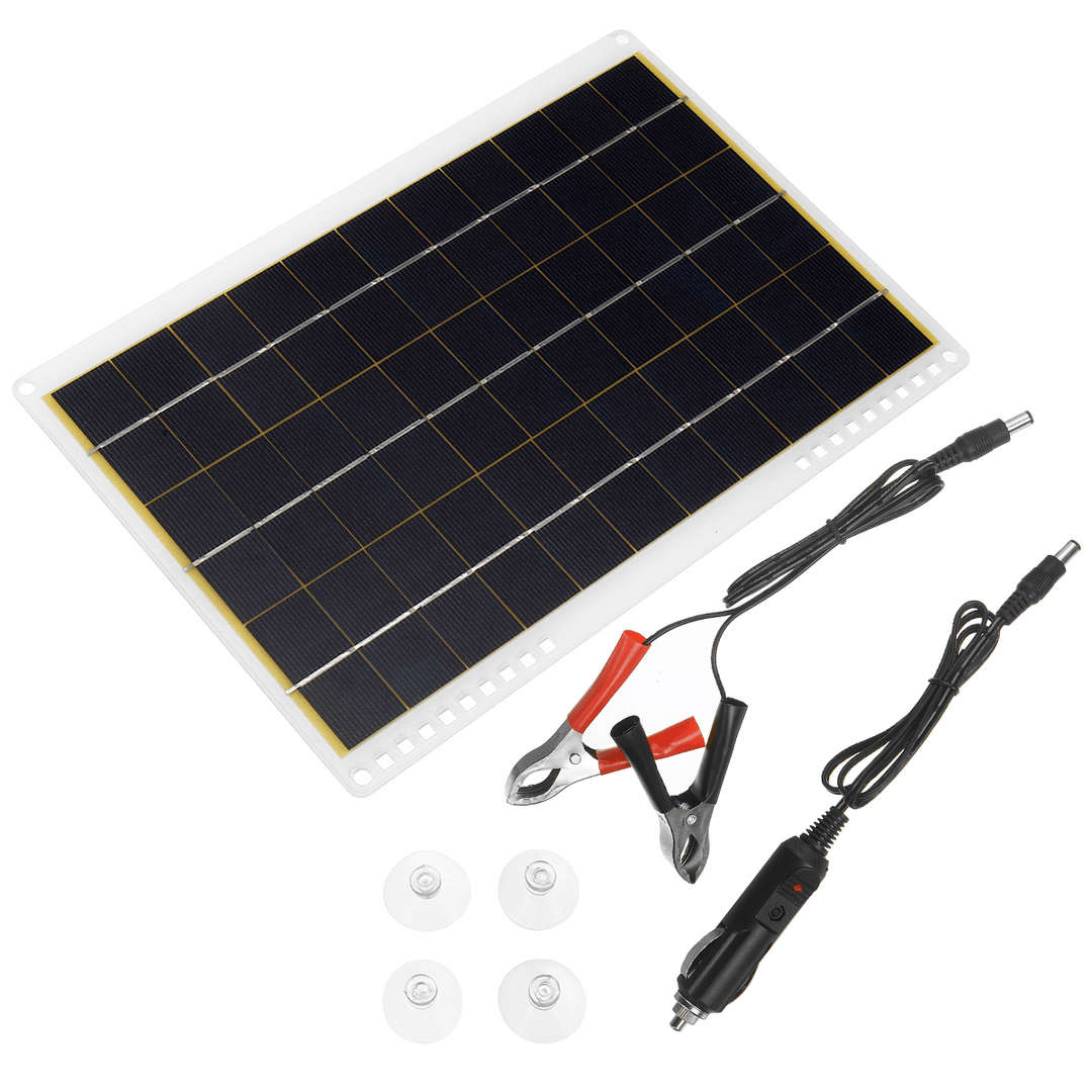15W Solar Panel 12V Polycrystalline Solar Panel Fast Outdoor Emergency Charging - MRSLM