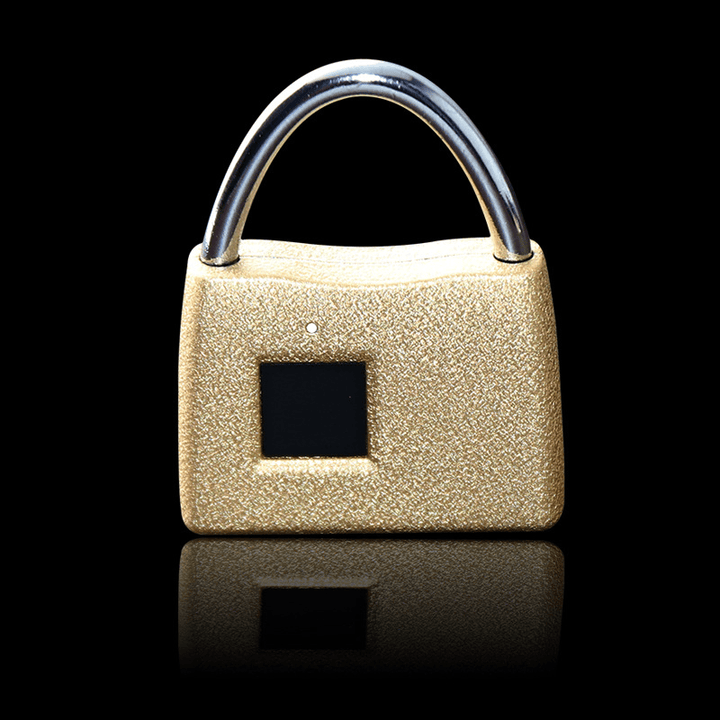 Door Security Lock USB Rechargeable Fingerprint Smart Padlock Anti-Theft Lock - MRSLM
