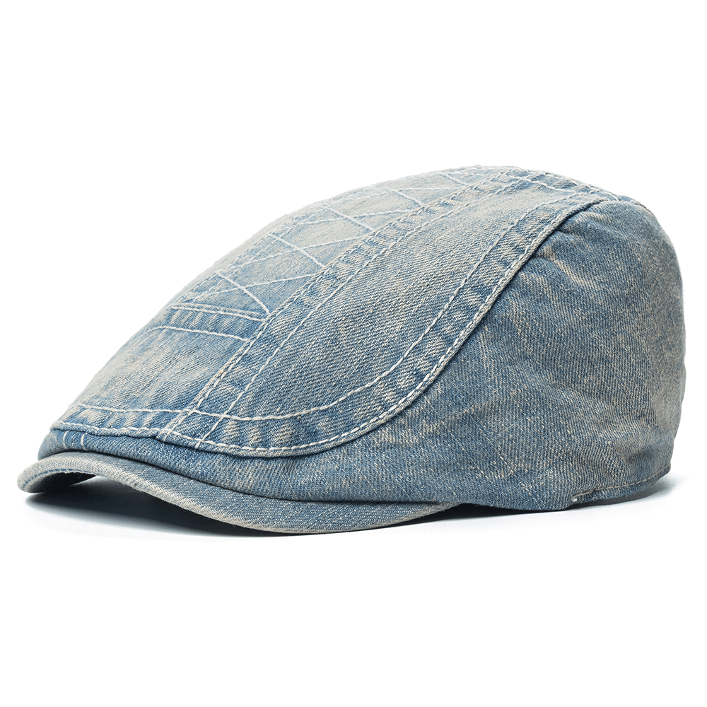 Men Women Cotton Vogue Beret Caps Sunshade Casual Outdoors Peaked Forward Hat - MRSLM