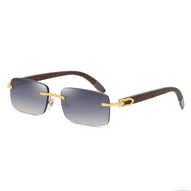 Fashion Sunglasses Men'S Small Frame Original Wood - MRSLM