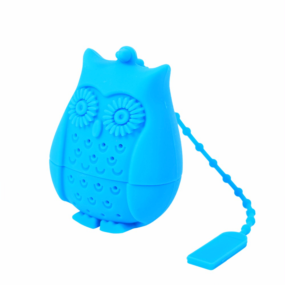 Honana CF-BT01 Silicone Non-Toxic Owl Tea Bags Strainers Tea Spoon Filter Infuser Coffee Tea Tools - MRSLM