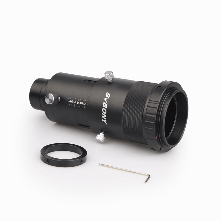 SVBONY SV112 1.25" Fully Metal Deluxe Variable Eyepiece Projection Kit for Telescopes with T-Ring Adapter - MRSLM