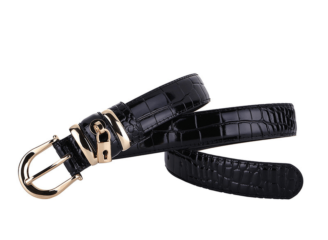 Wide Belt Ladies Cowhide Wide Belt Leather Decorative Belt - MRSLM