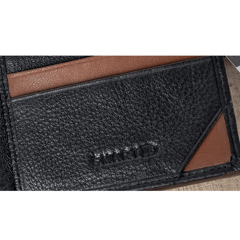 Men Vintage Genuine Leather Card Holder Wallet - MRSLM