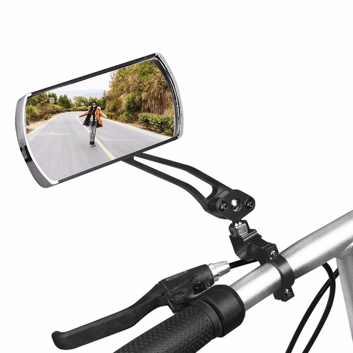 1 Pair Bike Rear View Mirror 360° Rotation Flexible Wide Angle Bicycle Safety Back Sight Reflector for Road Motorcycle Bicycle - MRSLM