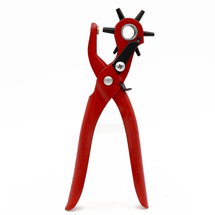 Honana WX-B1 9'' Sewing Leather Belt Hole Puncher Tools Pliers Hook Clamp 2/2.5/3/3.5/4/4.5MM Punch Size for Punching Hole Forceps Punch Head - MRSLM