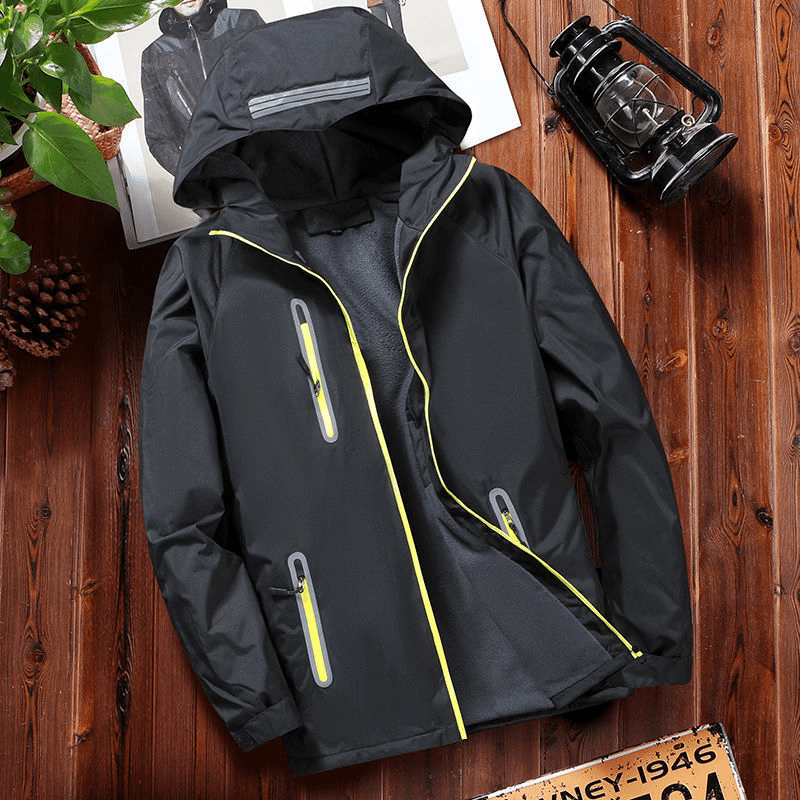 Men'S Loose Large Size Cotton-Padded Jacket Warm Hiking Jacket - MRSLM