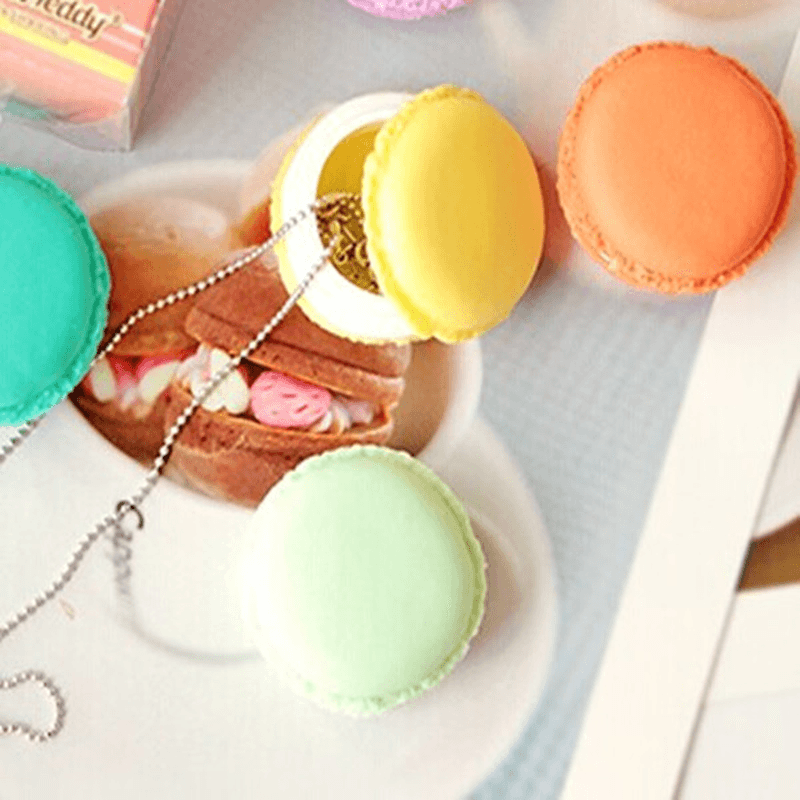 Cute Candy Color Macaron Mini Birthday Gift Box Waterproof Storage Jewelry Rings Pill Box - MRSLM