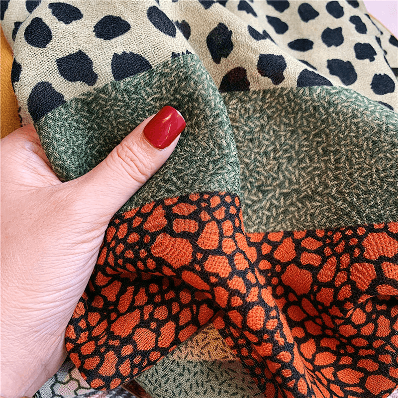 Spring and Autumn Cotton and Linen Versatile Scarf Ladies Silk Scarves - MRSLM
