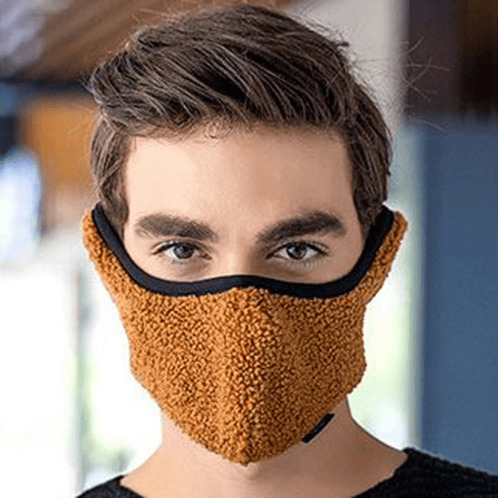 Men Women Winter Warm Cold Dustproof Face Mask Breathable Warm Ears Outdoor Cycling Ski Travel Mouth Mask - MRSLM