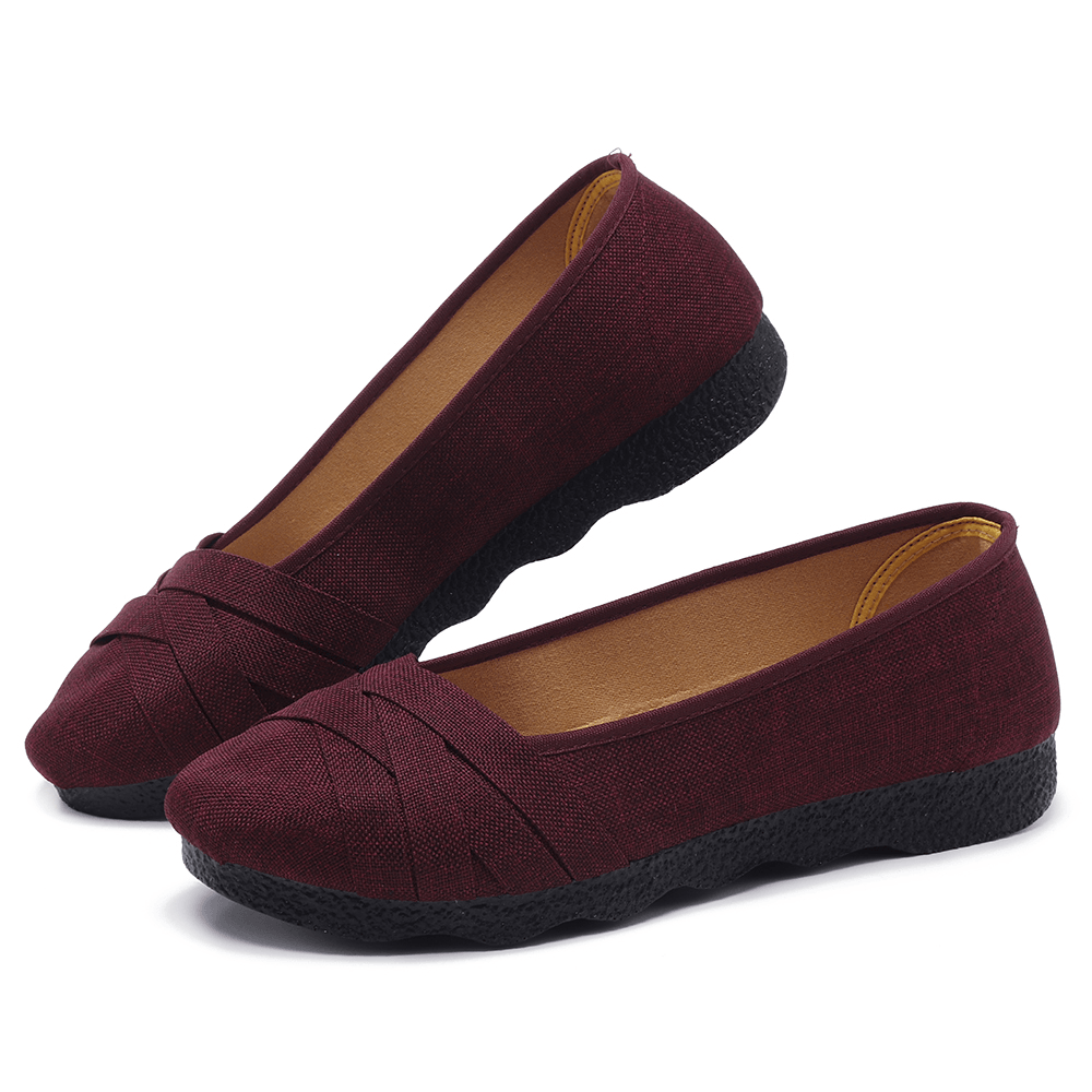 Large Size Soft Sole Flats Loafers for Women - MRSLM