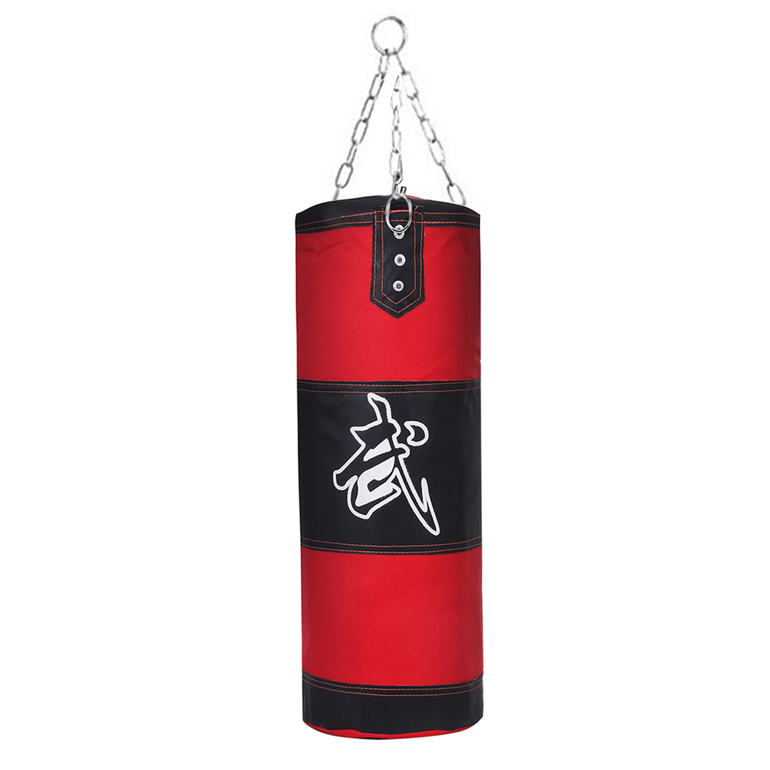 0.8/1/1.2M Empty Boxing Sandbag Set Home Fitness Hook Hanging Kick Punching Bag Boxing Training Fight Karate Punch Muay Thai Sand Bag - MRSLM