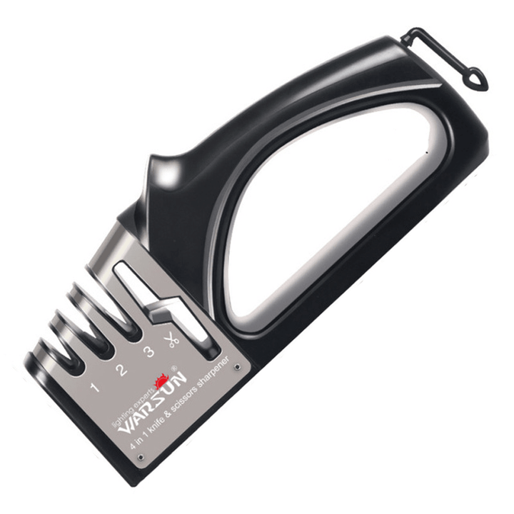 WARSUN-MD007 Vegetable Meat Cutter Sharpener 4 in 1 Cutting Scissor Manual Professional Sharpener for Kitchen Operation Accessorie - MRSLM