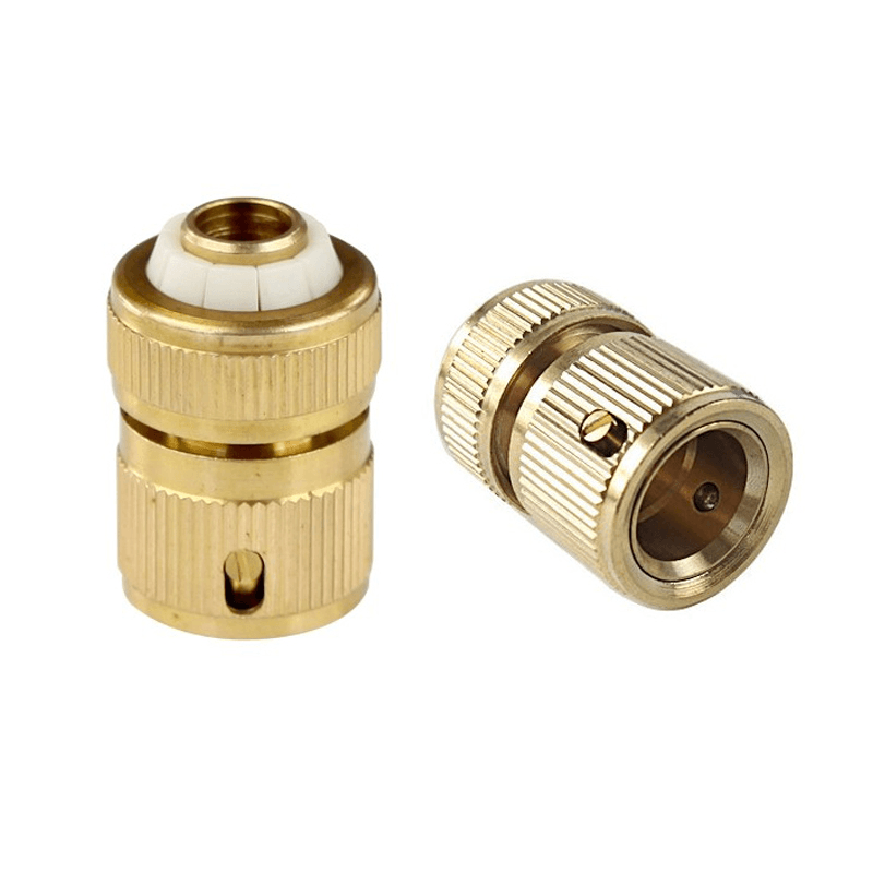1/2 Inch Copper Hose Quick Connector Garden Water Pipe Connector Faucet Universal Connector - MRSLM