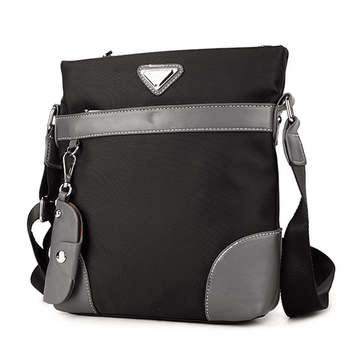 Men Oxford Leisure Crossbody Bag Business Shoulder Bag Keychain - MRSLM